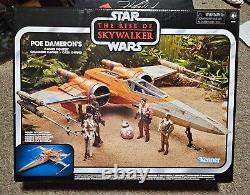 Collection vintage Star Wars Lot Poe Dameron's X-Wing Fighter Luke Skywalker