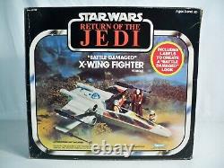 K23i03903 X-WING FIGHTER BATAILLE ENDOMMAGÉE DECALS INUTILISÉS COMPLETS 1981 STAR WARS 2