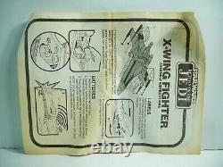 K23i03903 X-WING FIGHTER BATAILLE ENDOMMAGÉE DECALS INUTILISÉS COMPLETS 1981 STAR WARS 2