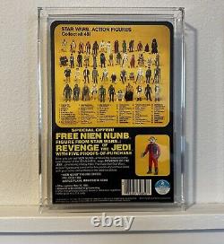 Kenner Star Wars La Revanche du Jedi Luke X Wing Prototype Proof Card 48 Dos