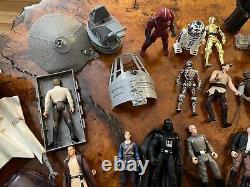 Les figurines Star Wars de grande taille des années 1990, accessoires, lot de chasseurs X-Wing et plus encore