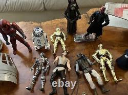 Les figurines Star Wars de grande taille des années 1990, accessoires, lot de chasseurs X-Wing et plus encore