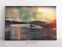 Nouvelle impression sur toile encadrée d'art mural Star Wars X-Wing Jedi Cadeau de décoration Star Wars