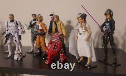 Série noire Star Wars Black Series 6: Lot de l'armée rebelle de Yavin avec le droïde R5-K6 et le pilote de X-Wing