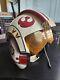 Série Noire De Luke Skywalker X-wing Helmet Star Wars Vintage Rare Euc Avec Boîte