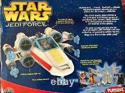Star Wars Jedi Force Luke's X-Wing Fighter avec R2D2 Playskool 2004 EN TRÈS BON ÉTAT