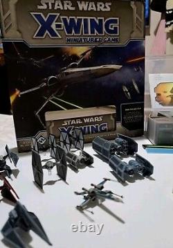 Star Wars X-wing 0.1 jeu de figurines lot Le Réveil de la Force Core Set +9 vaisseaux