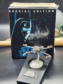 Star Wars X-wing Édition Limitée en Étain /4500 Que la Force soit avec Vous 1996 Rare