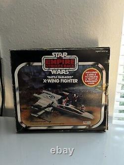 Vintage 1981 Star Wars Palitoy Esb X-wing Fighter Box & Insert Only  <br/>
 <br/>Translation: Boîte et insert seulement du chasseur X-wing Vintage 1981 Star Wars Palitoy Esb