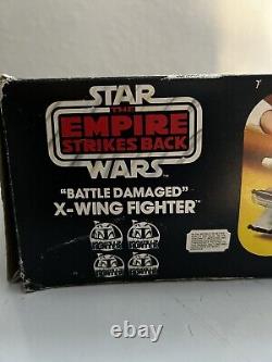 Vintage 1981 Star Wars Palitoy Esb X-wing Fighter Box & Insert Only <br/><br/>Translation: Boîte et insert seulement du chasseur X-wing Vintage 1981 Star Wars Palitoy Esb